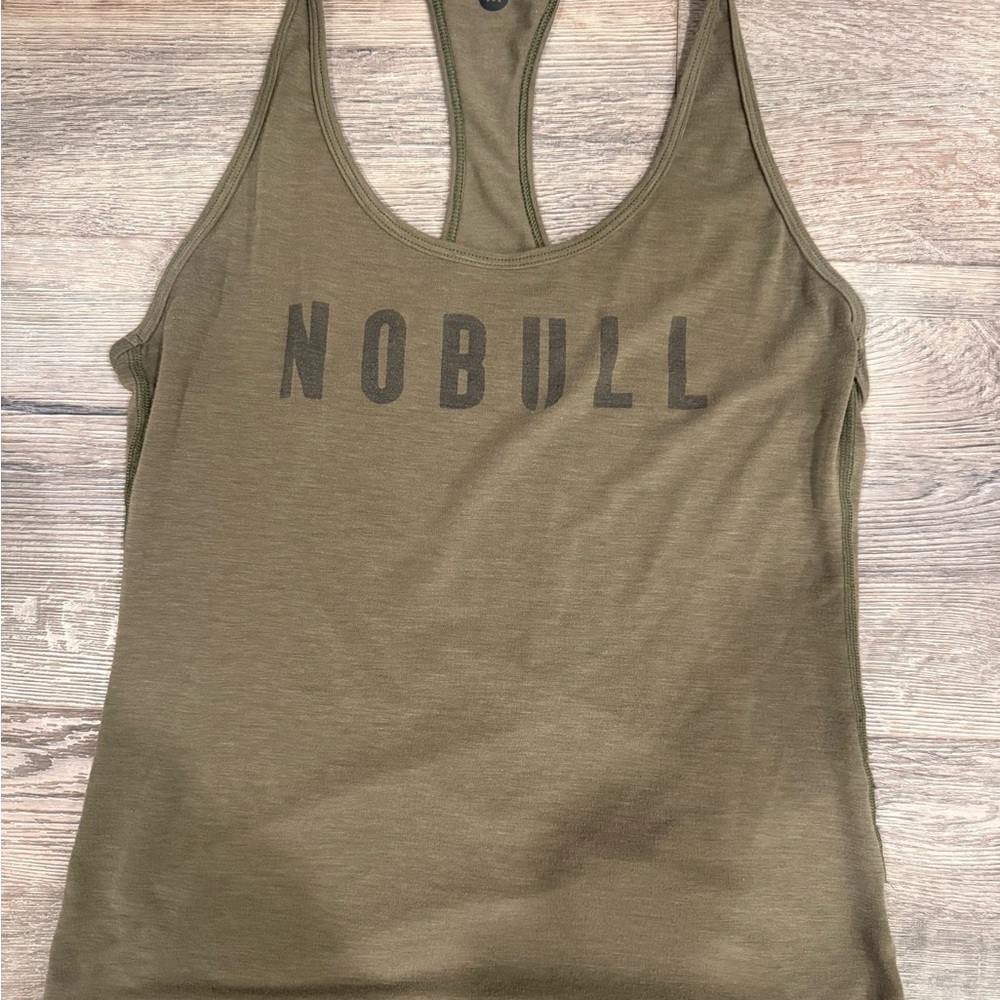 NOBULL Olive Green Racerback Tank Top